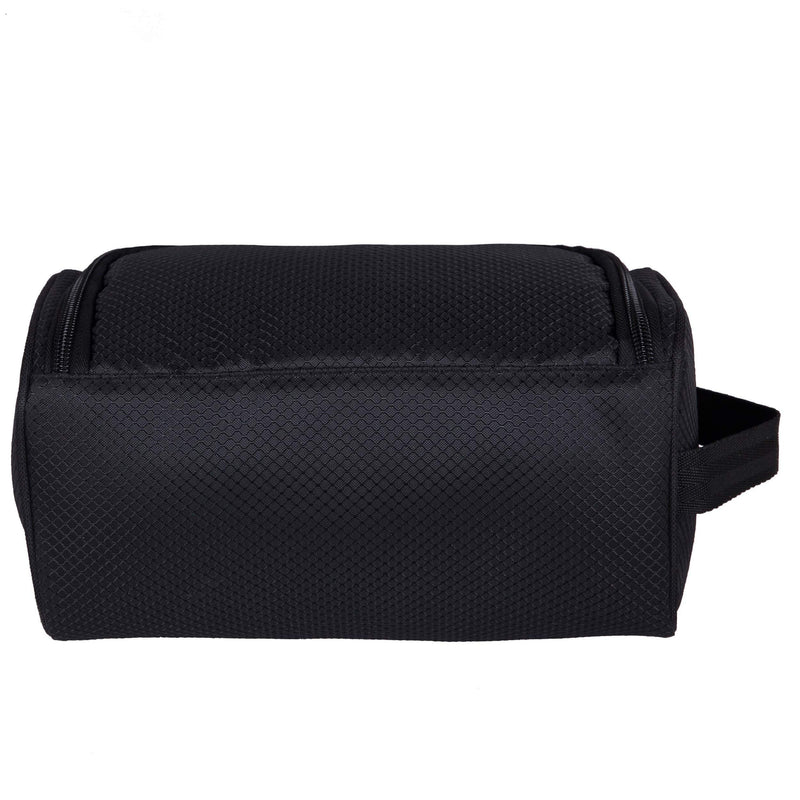 [Australia] - Wildkin Toiletry Bag for Boys, Girls, and Adults, Toiletry Bags Measures 9.5 x 5 x 5 Inches, Multifunctional, Spacious and Ideal Sized for Weekend or Overnight Travel Bag, BPA-Free (Rip Stop Black) Rip Stop Black 