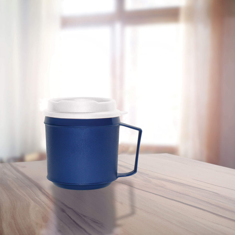 [Australia] - Rehabilitation Advantage Insulated Mug with Tumbler Lid (8oz), Blue, Non-Weighted 