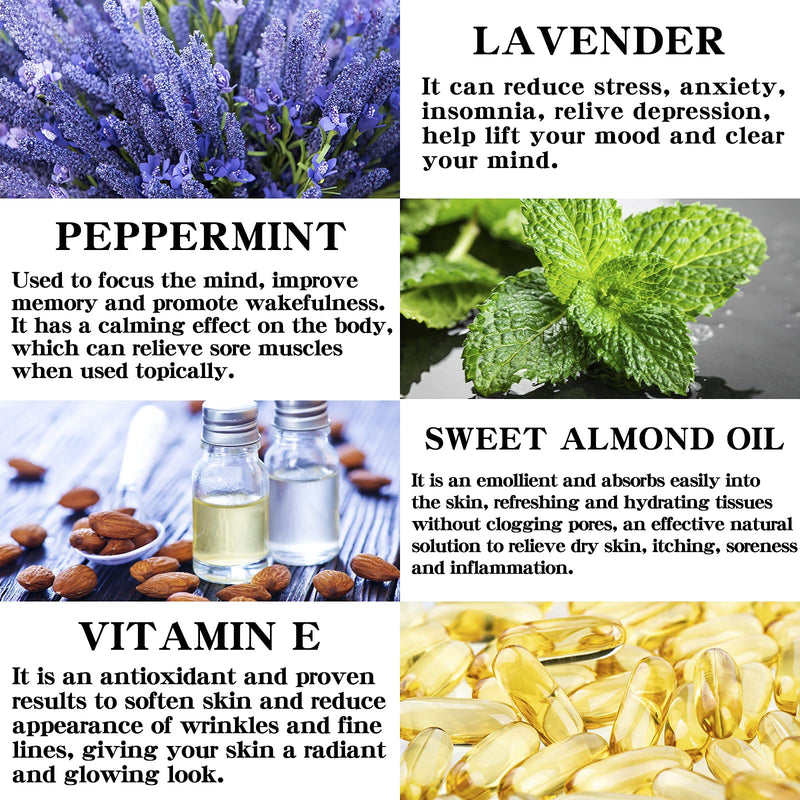 [Australia] - Massage Oil For Warming, Relaxing, Joint Pain Relief Sensual Massage Oil Lavender Almond Peppermint And Coconut Massage Oils For Massage Therapy Moisturizing Body Oil For Men And Women 5.1 Fl.Oz 