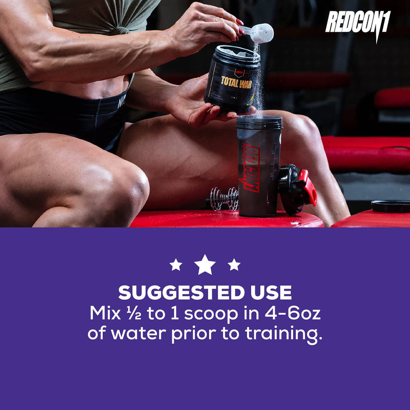 [Australia] - Redcon1 Total War - Pre Workout, 30 Servings, (Sour Gummy Bear) Boost Energy, Increase Endurance and Focus, Beta-Alanine, 350mg Caffeine, Citrulline Malate, Nitric Oxide Booster - Keto Friendly Sour Gummy Bear 30 Servings (Pack of 1) 