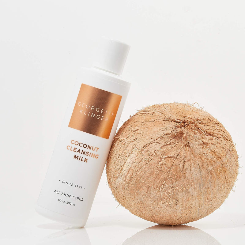 [Australia] - Coconut Facial Cleansing Milk Sulfate Free for All Skin Types By Georgette Klinger Skin Care - Men & Women Daily Face Cleanser 