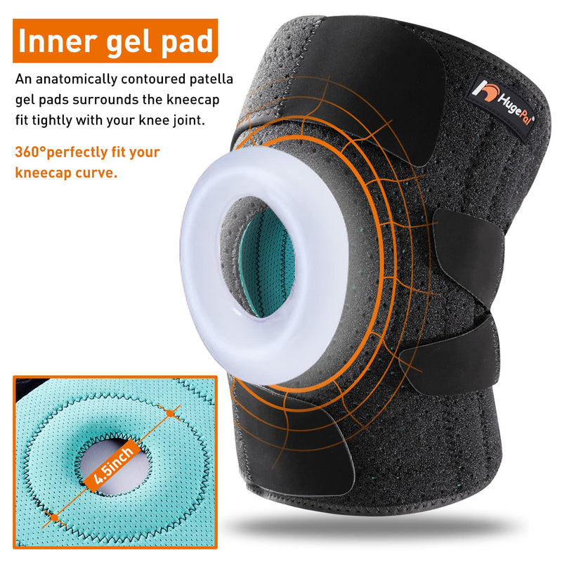 [Australia] - Plus Size Knee Brace for Women and Men,Extra Large Knee Braces for Knee Pain Plus Size,Patellar Knee Brace with Side Stabilizers for Meniscus Tear, Arthritis,Acl,Chondromalacia,Left(4XL/5XL/6XL) Plus-2-Left 