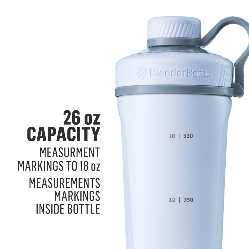 [Australia] - BlenderBottle Radian Shaker Cup Insulated Stainless Steel Water Bottle with Wire Whisk, 26-Ounce, Matte Black 