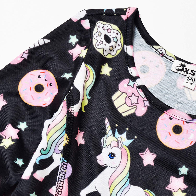 [Australia] - Jxstar Girls Unicorn Dress Mermaid Dresses Kids Twirl Swing Party Outfits 3-4T Donut Unicorn 
