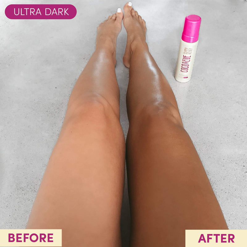 [Australia] - Coco & Eve Sunny Honey Bali Bronzing Self Tanner Mousse Set (Ultra Dark) - All Natural Sunless Tanning Mousse | Instant Self Tanning Lotion with Bronzer with Self Tanning Mitt Applicator (200ml) Ultra Dark 