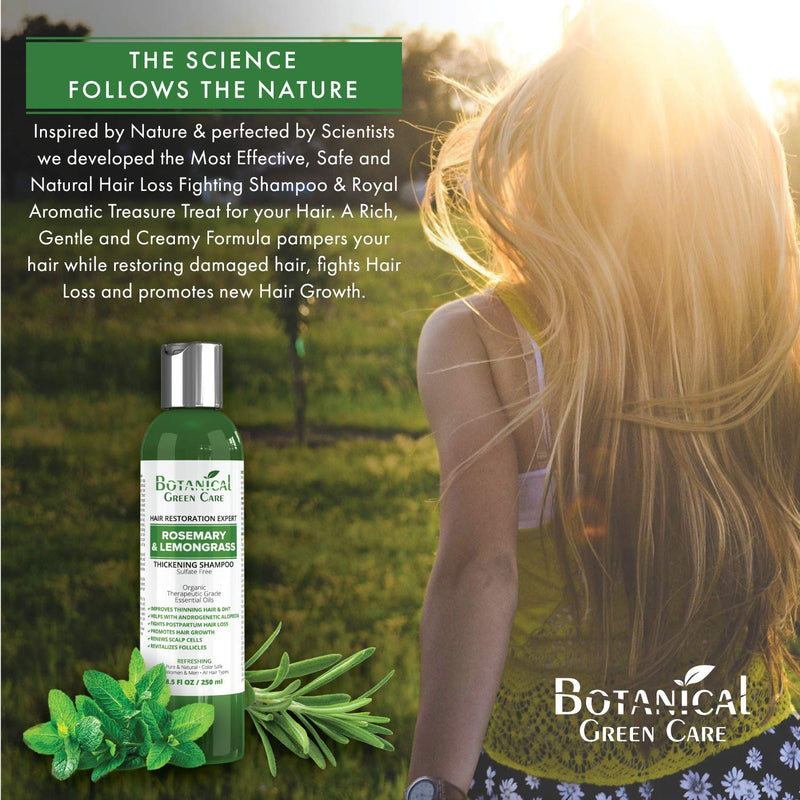 [Australia] - Hair Growth / Anti-Hair Loss Sulfate-Free Shampoo “Rosemary & Lemongrass”. Alopecia Prevention and DHT Blocker. Doctor Developed. NEW 2018 FORMULA! 