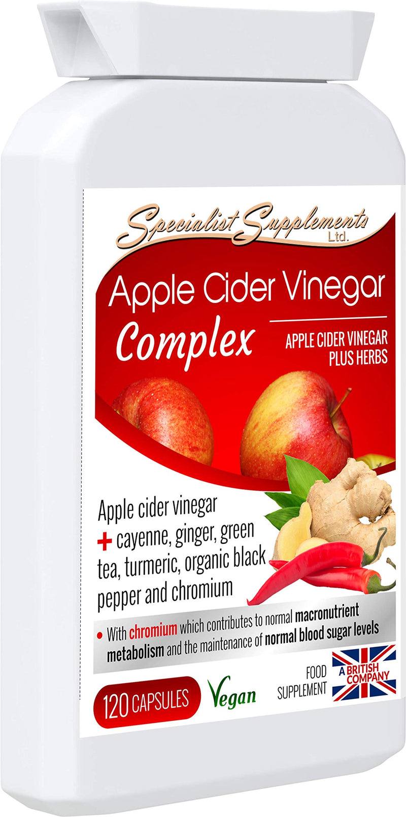 [Australia] - Specialist Supplements Apple Cider Vinegar Complex, 120 Capsules 