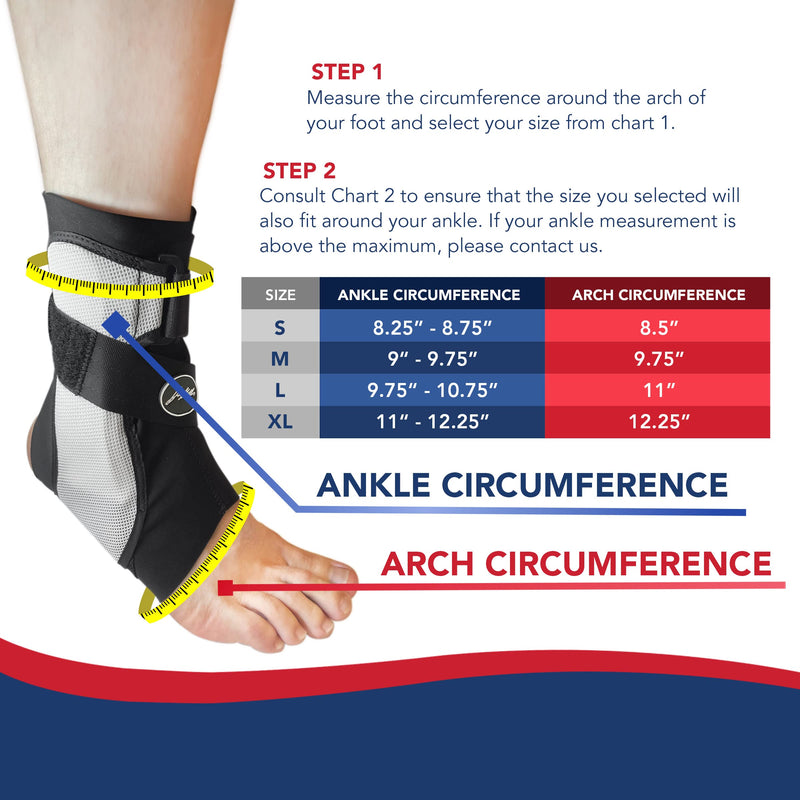 [Australia] - Doctor Developed Ankle Brace for Sprained Ankle, Support Stabilizer Splint for Injured Foot – Foot Brace/ Achilles & Peroneal Tendonitis – Ankle Brace For Women / Men - Doctor Handbook (Medium, Single, Left) Medium 