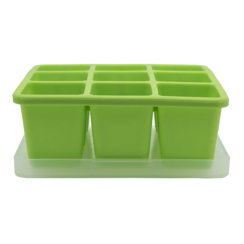[Australia] - NUK Food Cube Tray with Lid for Freezing Baby Food | 6 Months+ | Dishwasher Safe | BPA Free(Pack of 1) Green 