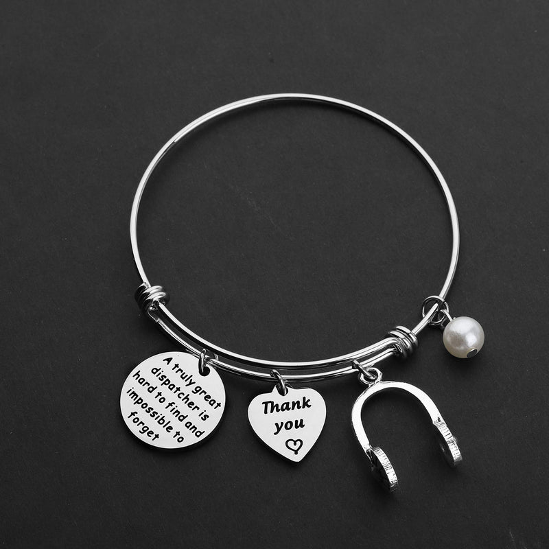 [Australia] - TIIMG Dispatcher Gift 911 Operator Gift 911 Dispatcher Retirement Gift Dispatcher Thank You Gift A Truly Great Dispatcher is Hard to Find and Impossible to Forget Bracelet dispatcher is impossible to forget 