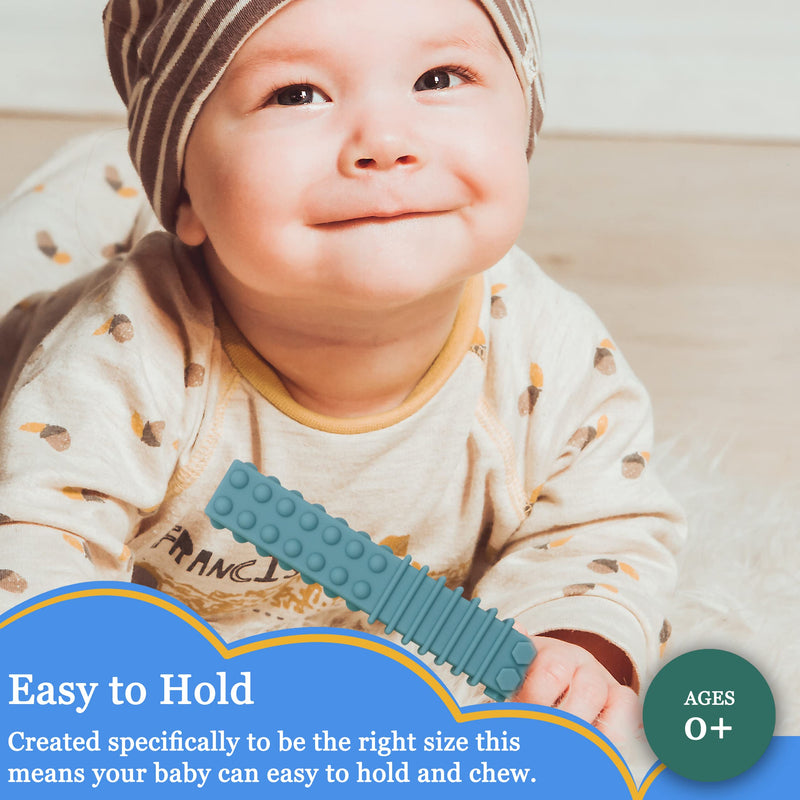 [Australia] - Sensory Chew Tubes for Autistic Children, 4 Pack Silicone Chewy Sticks Oral Motor Tool for Sensory Kids with Autistic, Biting ADHD, SPD, Teether Toys for Babies 3-6 6-12 Months, BPA Free 
