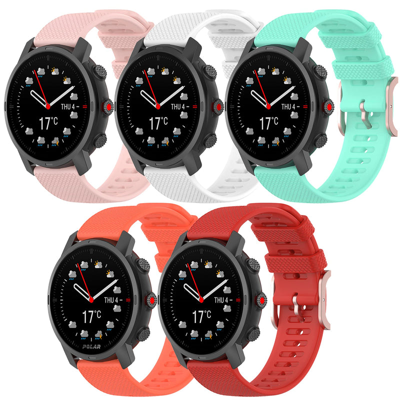 [Australia] - Band for Polar Vantage M2, Quick Release Band Replacement for Polar Grit X/Vantage M/Vantage M2 Fitness Watch (No Tracker, Replacement Bands Only) 5PCS Bands-Girl 