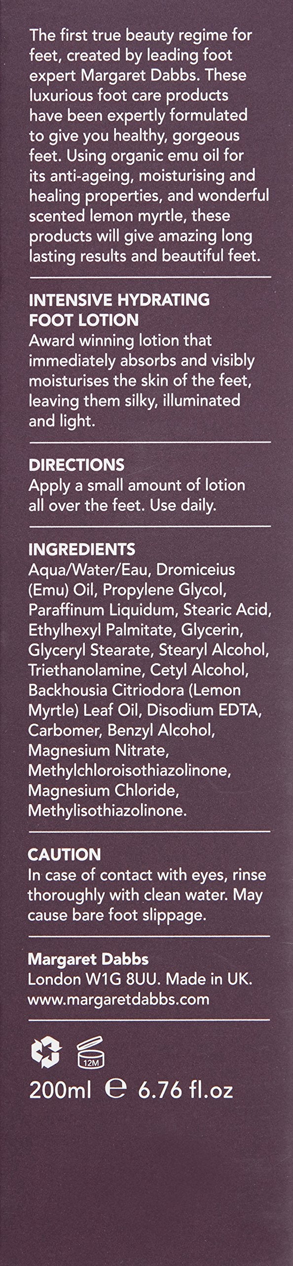 [Australia] - Margaret Dabbs Intensive Hydrating Foot Lotion - 200ml 
