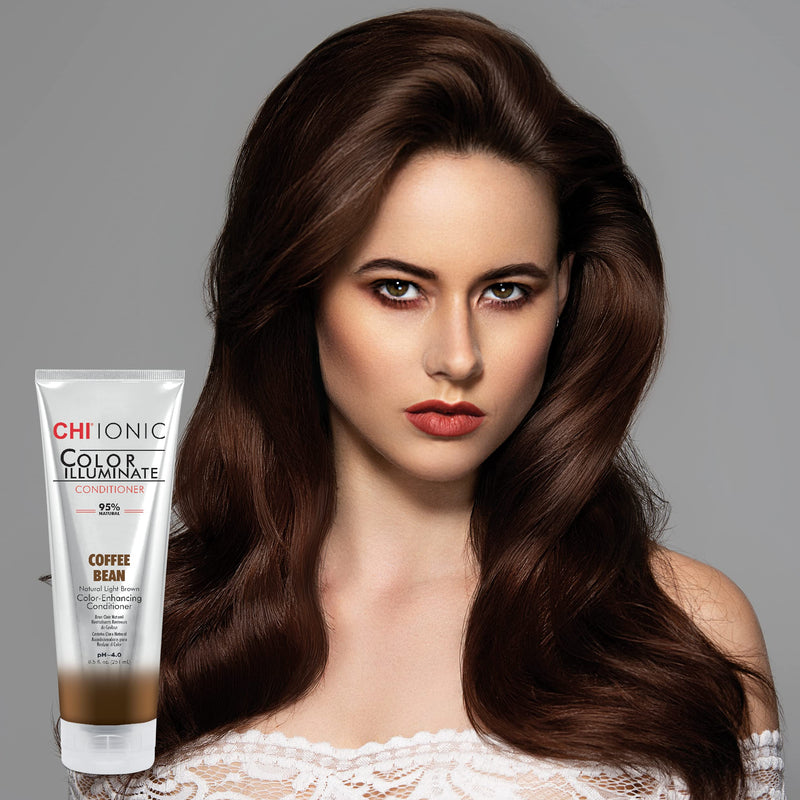 [Australia] - CHI Ionic Color Illuminate Conditioner, Coffee Bean, Color Enhancing Conditioner, 251 ml 