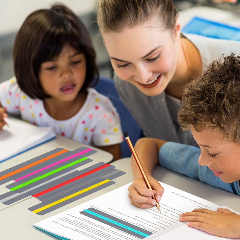 [Australia] - Guided Reading Strips Highlight Strips Colored Overlay Highlight Bookmarks Help with Dyslexia for Crystal Children and Teacher Supply Assistant (18) 18 