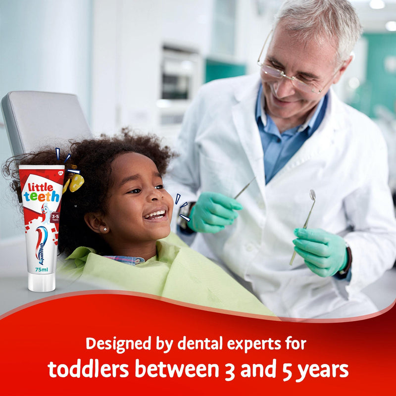 [Australia] - Aquafresh Kids Toothpaste, 3-5 years, Little Teeth, 75 ml (Pack of 1) Little Teeth 75ml 