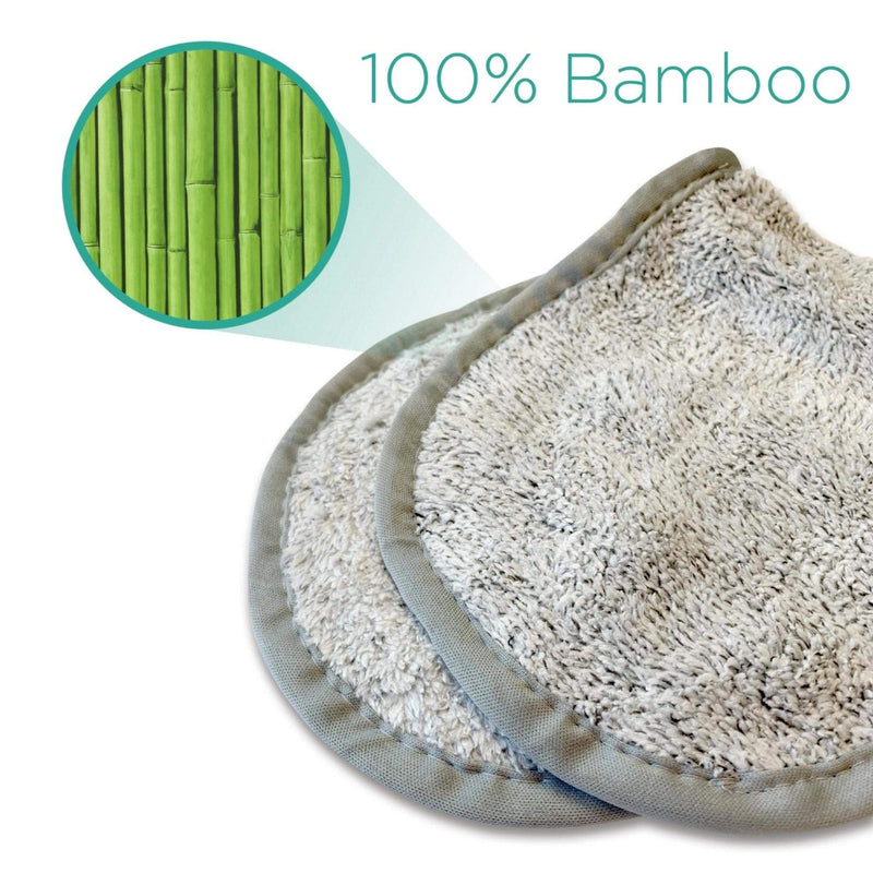 [Australia] - Magnitone London WipeOut Extraordinary 100% Bamboo MicroFibe Super Natural Cleansing Cloth, Grey - 40cm x 17cm each - Pack of 2 