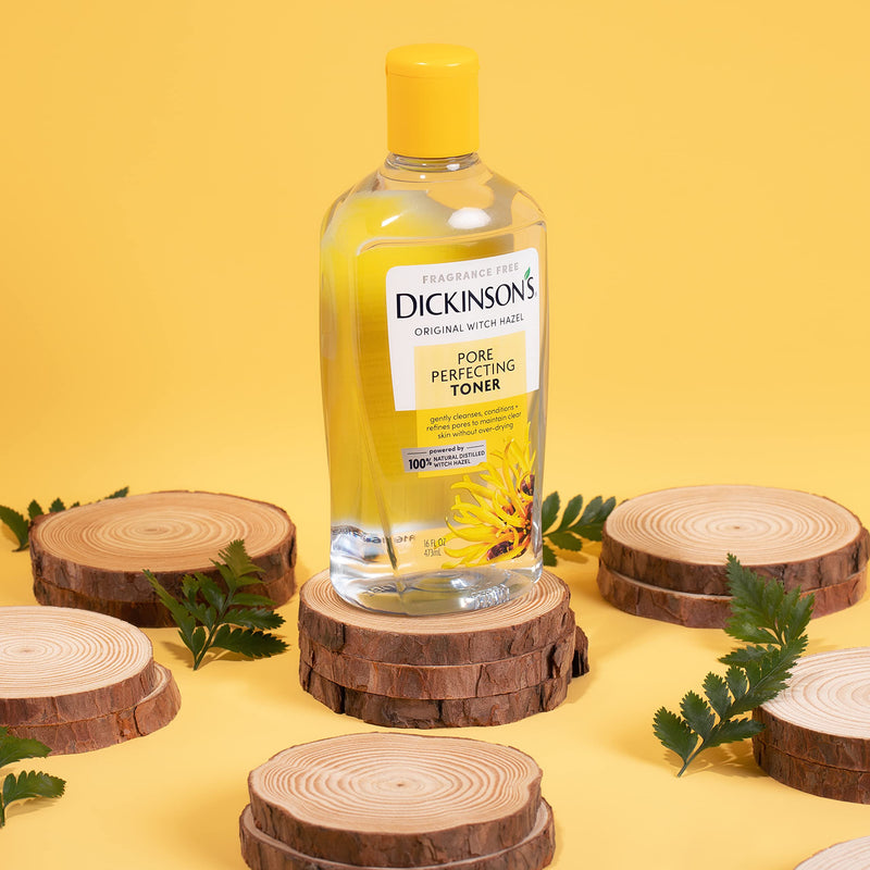 [Australia] - Dickinson's Original Witch Hazel Pore Perfecting Toner, 100% Natural, 16 Ounce Fragrance free Pore Perfecting (16 Fl Oz) 