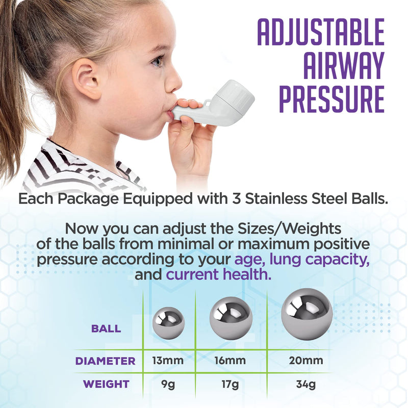 [Australia] - Aobbiy Lung Expansion, Mucus Relief Device, Hand-Held Breathing Trainers - OPEP Therapy, Drug-Free - Helps Open Airways, Remove Mucus Effectively. Stronger & Healthier Lungs and Airway, Easy to Use 