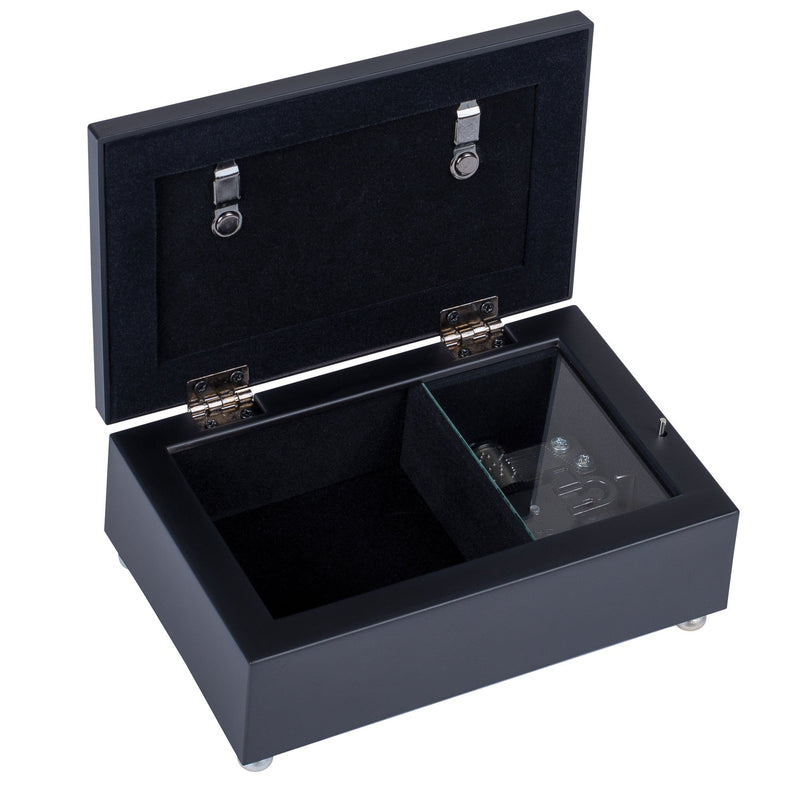 [Australia] - Cottage Garden Love You to The Moon and Back Matte Black Jewelry Music Box Plays Wonderful World 
