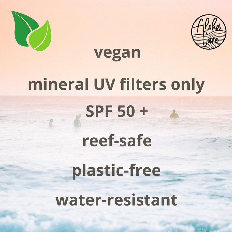 [Australia] - Aloha Sun Stick SPF 50+ | Face Mineral Sunscreen for Surfing | Eco-friendly Paper Tube 20g (Teal) Teal 
