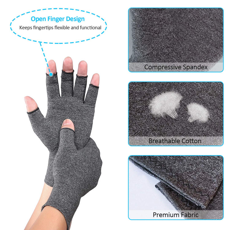 [Australia] - Compression Arthritis Gloves Medium (Pack of 2) 