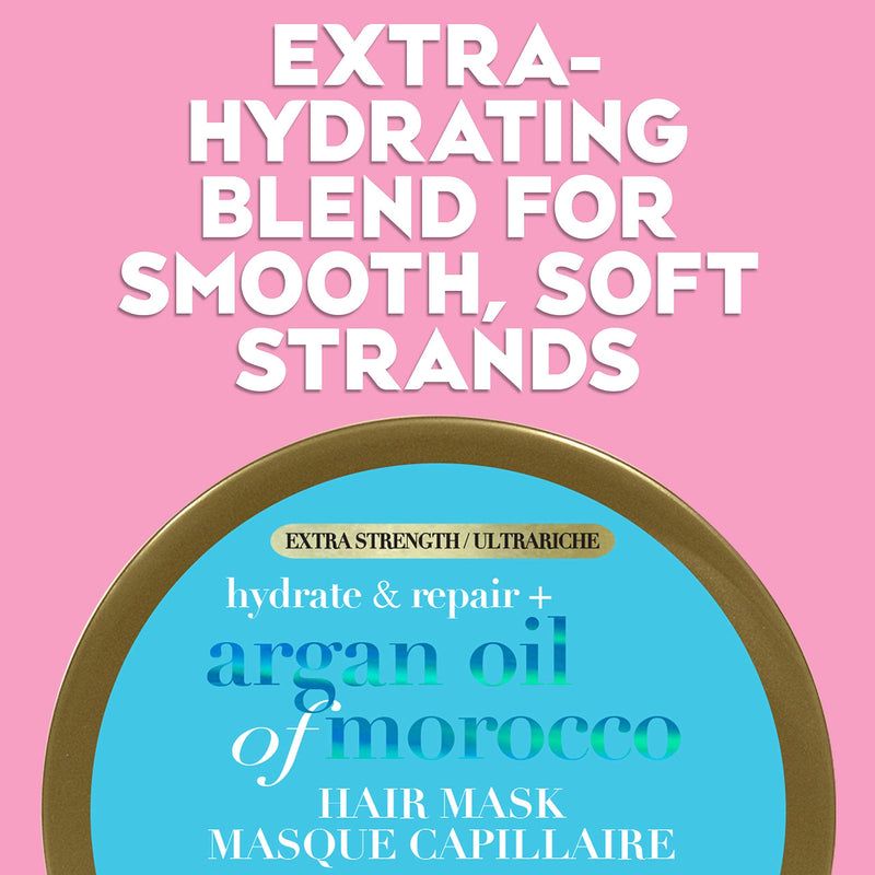 [Australia] - OGX Extra Strength Hydrate Repair + Argan Oil of Morocco Hair Mask Deep Moisturizing Conditioning Treatment, Citrus, 6 Ounce 