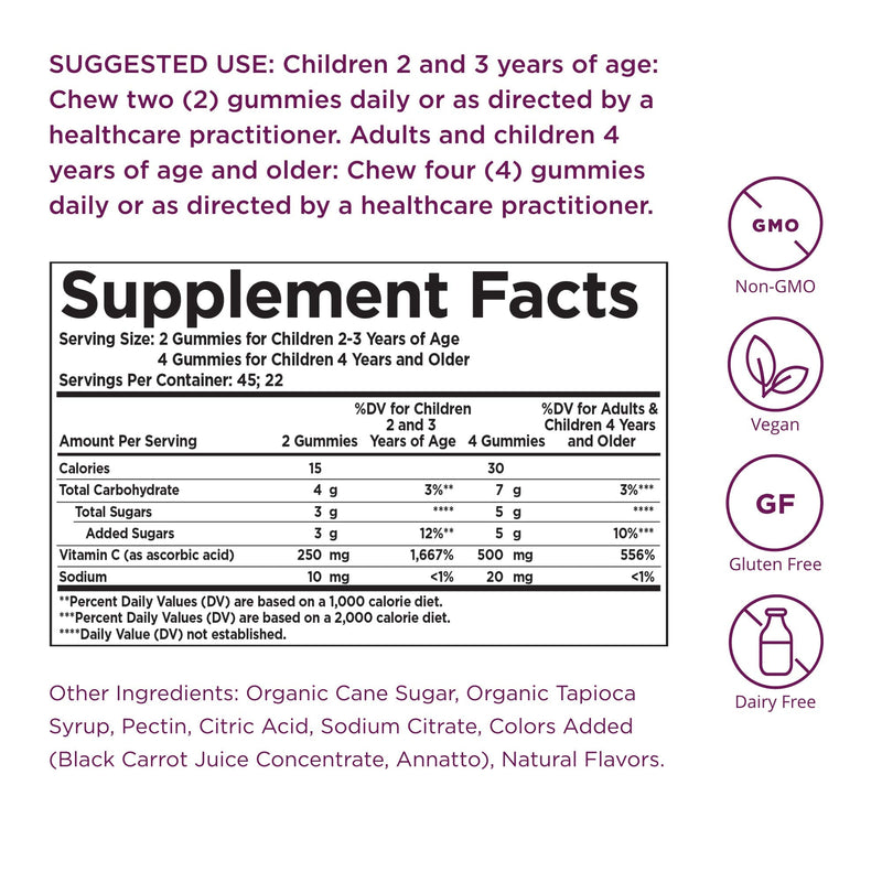 [Australia] - Solgar U-Cubes Children's Vitamin C, 90 Gummies - Includes 2 Great-Tasting Flavors, Orange & Strawberry - Immune Support - For Ages 2 & Up - Non GMO, Vegan, Gluten Free, Dairy Free - 45 Servings 45 Servings (Pack of 1) 