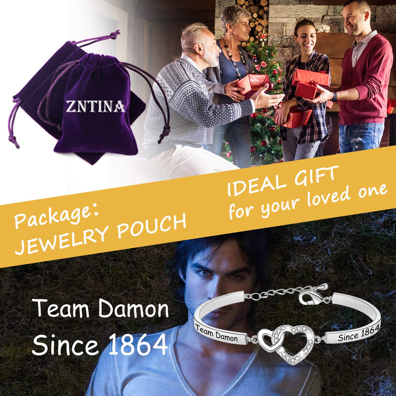 [Australia] - Vampire Diaries Jewelry Team Damon/Stefan since 1864 Bracelet Damon/Stefan Salvatore Gifts Team HBR-Damon 