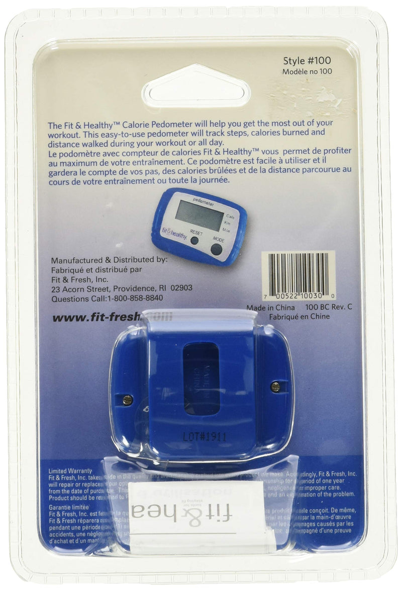 [Australia] - Fit & Healthy Calorie Counting Digital Pedometer Blue 