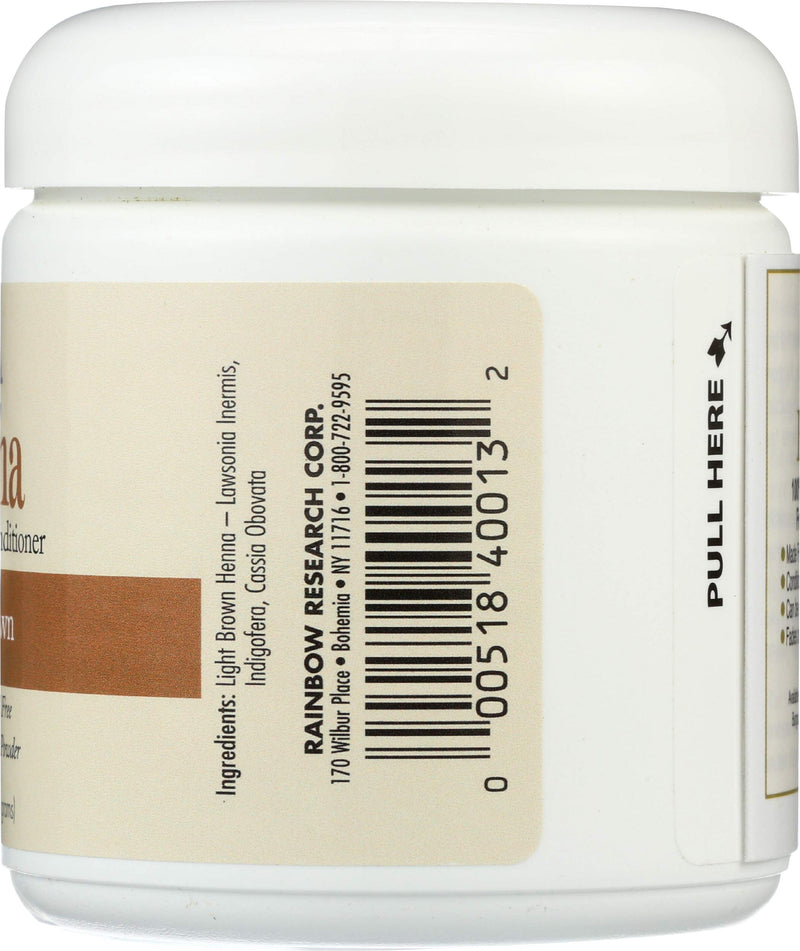 [Australia] - Rainbow Research Henna Hair Color and Conditioner Persian Light Brown, 4 Ounce 4 Ounce (Pack of 1) 