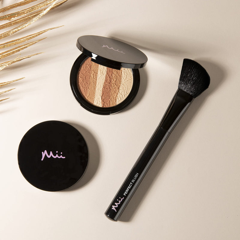 [Australia] - Mii Cosmetics Glamorous Trio Bronzing Face Finish Bronzer & Highlighter 