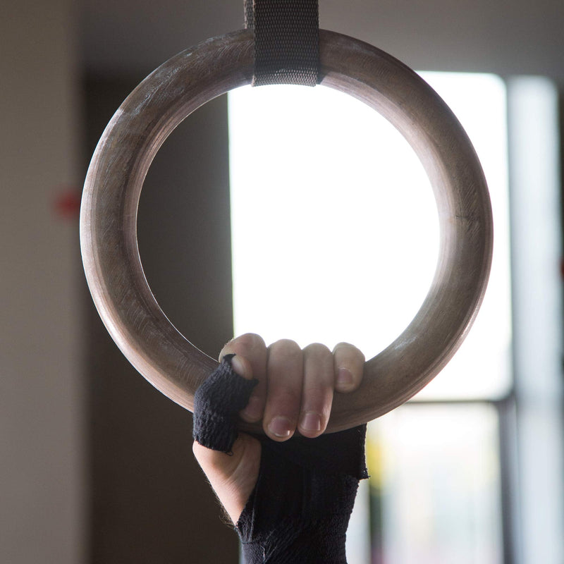 [Australia] - Oly Grip: Weightlifting Thumb Hook Grip Cotton Tear Stretch Tape (6 Rolls) - Weight Lifting - Crossfit - Gymnastics - Keep Fingers and Hands Safe During Workout Black 