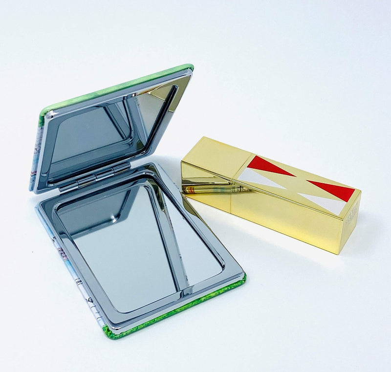 [Australia] - Girls & Women Fashion Elegant New York Souvenir Rectangle Travel Mirror Hand Mirror Cosmetic Makeup Compact Mirror (JMR-270804B) Jmr-270804b 