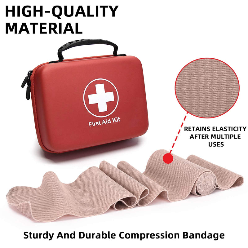 [Australia] - FRESINIDER Elastic Bandage Wrap 8 Pack(4 X 3" + 4 X 4" Wide Rolls) + 48 Clips | Stretch Compression Bandage Stretches up to 15ft | Ideal for Medical, Sports, Sprains, Calf, Ankle & Foot 8Pack 