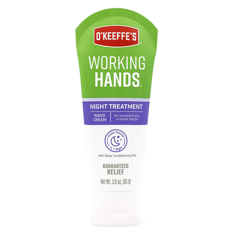 [Australia] - O'Keeffe's Working Hands Hand Cream, 3 Oz Tube and Night Treatment Hand Cream, White, 103002 