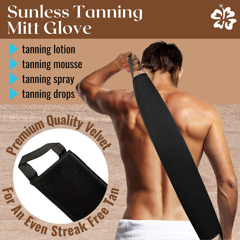 [Australia] - Back Tanning Mitt Sun Laboratories Velvet Soft Back Lotion Applicator Strap 1 Back Tanning Mitt 