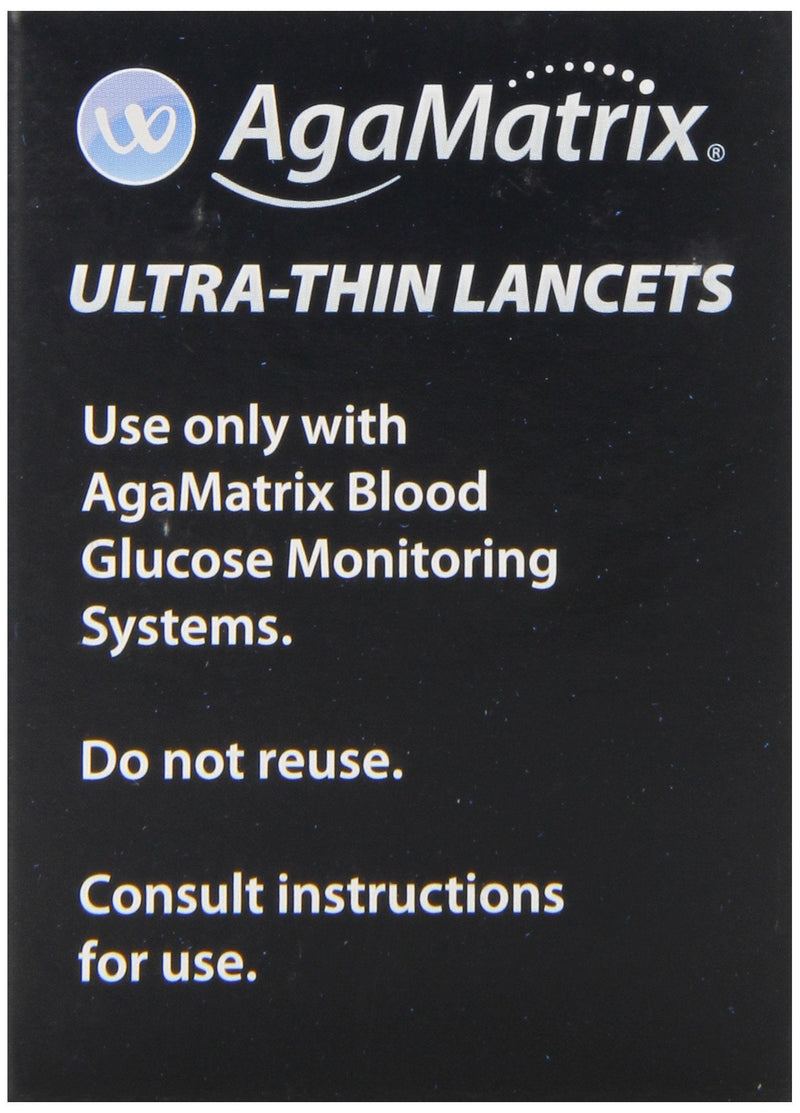 [Australia] - AgaMatrix Lancets, 33 Gauge, 100 Count Box 