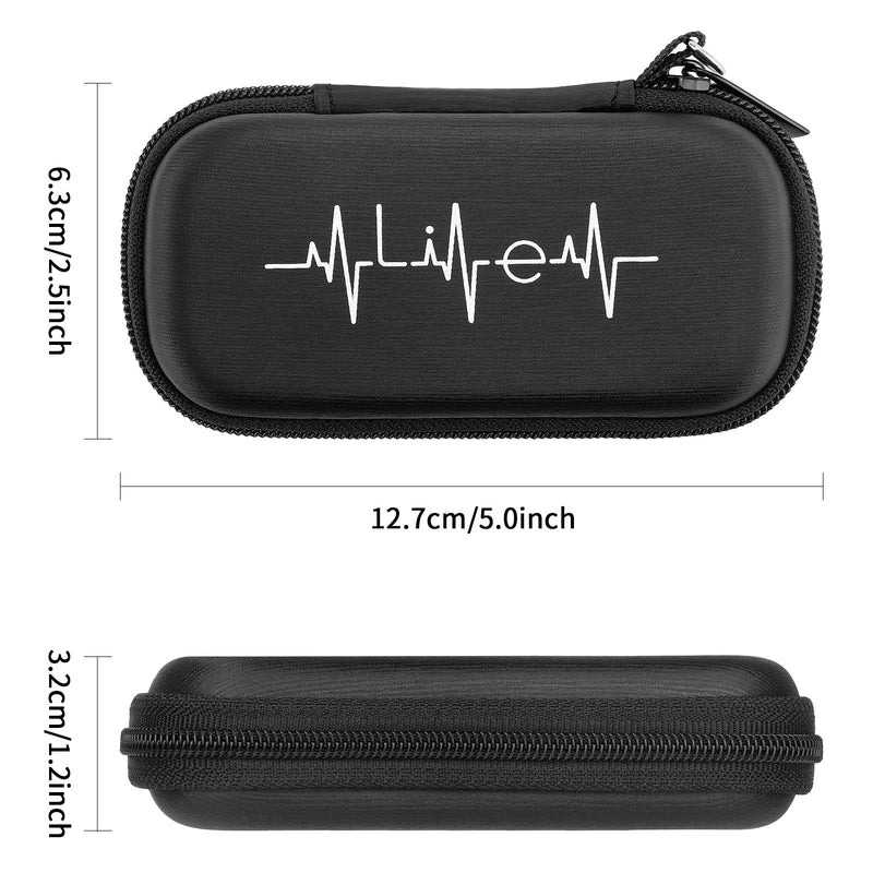 [Australia] - Case for AliveCor kardia Mobile Heart Monitor EKG/Wireless 6-Lead EKG, Travel Case Protective Cover Storage Bag Gray 