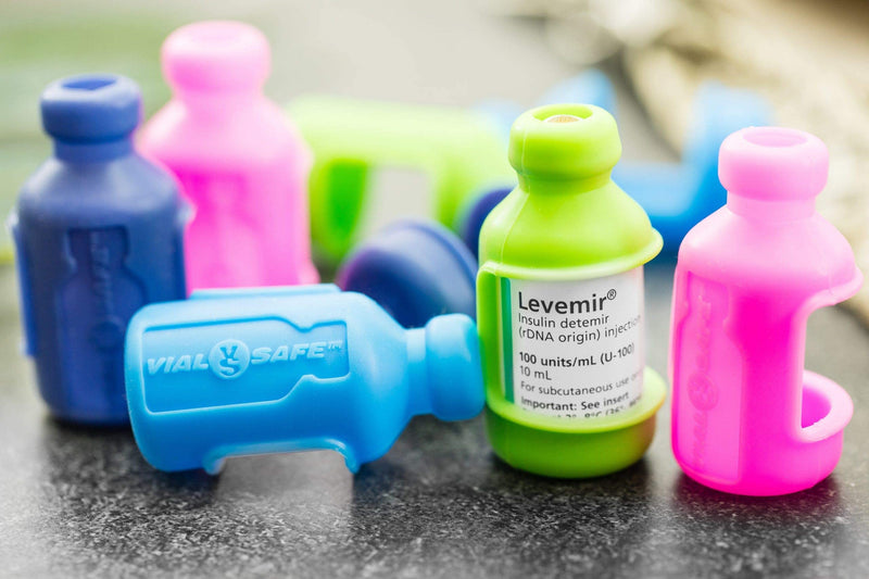 [Australia] - VIAL SAFE Insulin Bottle Protector Case/Sleeve for Diabetes, Never Risk Breaking Your Insulin Vial, Reusable, Durable, Flexible Silicone Protective Sleeve, 2-Pack (Short), Lt. Green 2 Count (Pack of 1) 