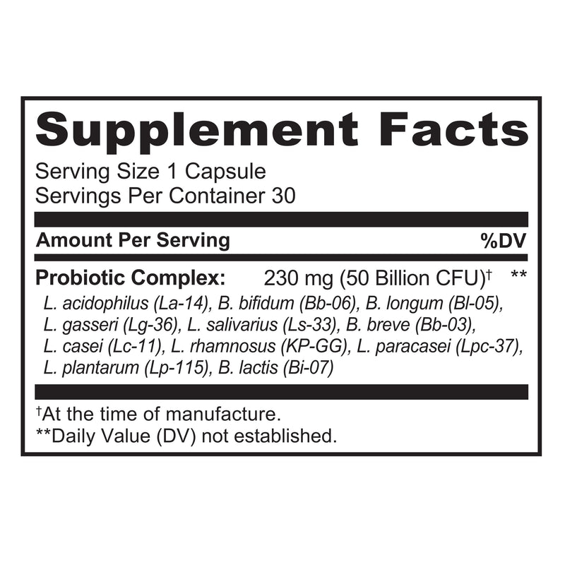 [Australia] - NATURELO Probiotic Supplement - 50 Billion CFU - 11 Strains - One Daily - Helps Support Digestive & Immune Health - Delayed Release - No Refrigeration Needed - 30 Vegan Capsules 30 Count (Pack of 1) 