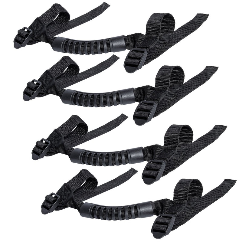 [Australia] - Beside_Auto 4 x Black Roll Bar Grab Handles Grip Handle For Wrangler YJ TJ JK JK JL JLU Sports Sahara Freedom Rubicon X & Unlimited 1995-2018 (Black) 
