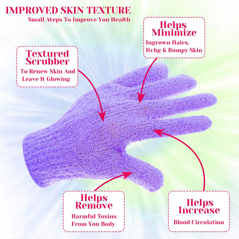 [Australia] - Exfoliating Gloves, Anezus 12 Pairs Exfoliating Shower Bath Scrub Gloves Exfoliator Glove for Body, Shower, Bath, Scrub and Spa Massage Dead Skin Cell Remover (6 Colors) 