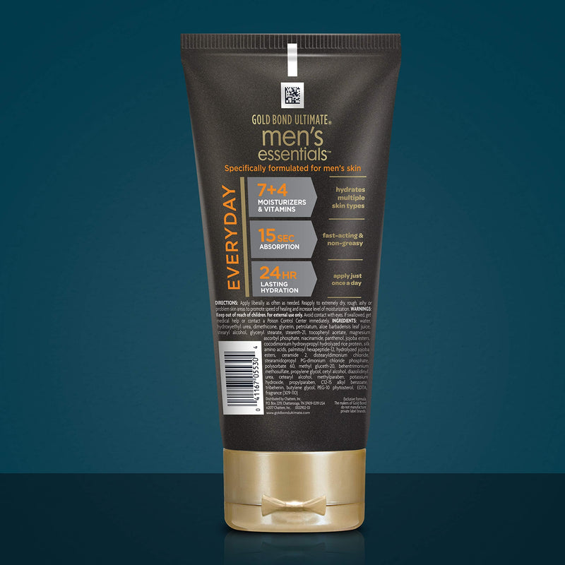 [Australia] - Gold Bond Men's Essentials Hydrating Cream 6.5 oz., Everyday Moisture for Dry Skin 6.5 Ounce (Pack of 1) 