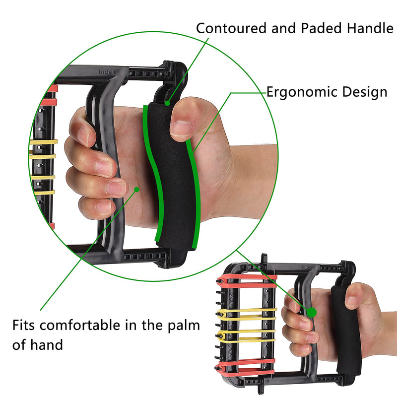 [Australia] - YPCBYNBS Hand Exerciser,Finger Exerciser and Hand Strengthener for Hands,Finger,Wrist,Forearms and Thumbs Therapy,Black 