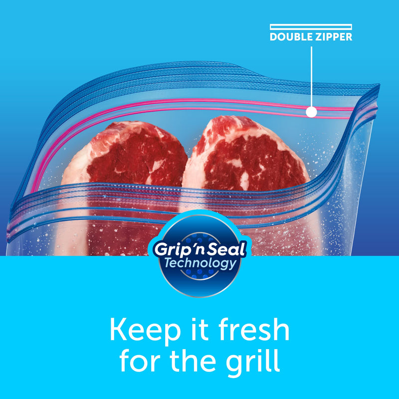 [Australia] - Ziploc Gallon Food Storage Freezer Bags, Grip 'n Seal Technology for Easier Grip, Open, and Close, 28 Count 