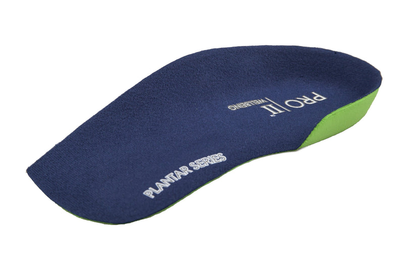 [Australia] - Pro11 3/4 Length Slim Fit Orthotic Heel Cup Insoles Plantar Fasciitis Metatarsalga Treatment (3-4.5 XS) 
