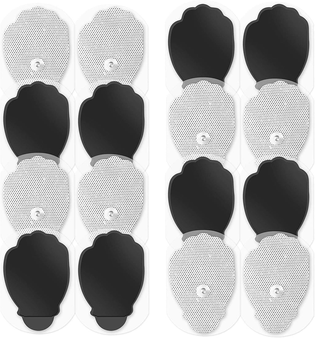 [Australia] - Easy@Home Tens Machine Pads 16 2"x3" Reusable Adhesive Electrode TENS Pads Replacement for TENS Electronic Pulse Massager in Hand Shape 