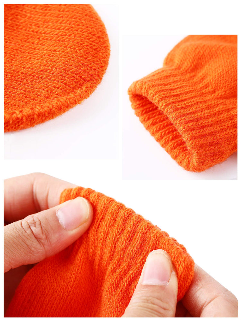 [Australia] - Boao 12 Pairs Stretch Full Finger Mittens Knitted Gloves Winter Warm Knitted Magic Mittens for Kids Supplies 