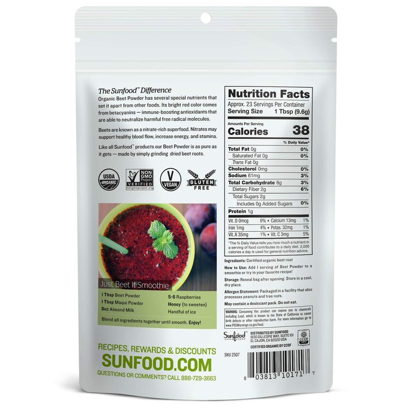[Australia] - Sunfood, Beet Powder, 8 Ounce 